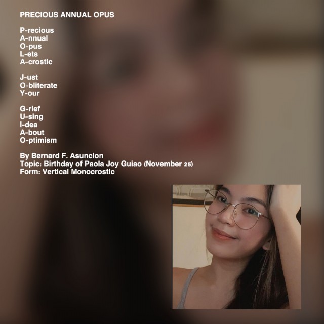 Precious Annual Opus