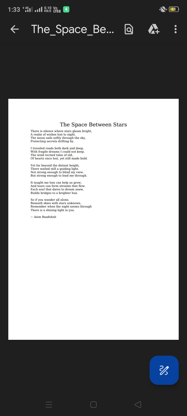 The Space Between Stars