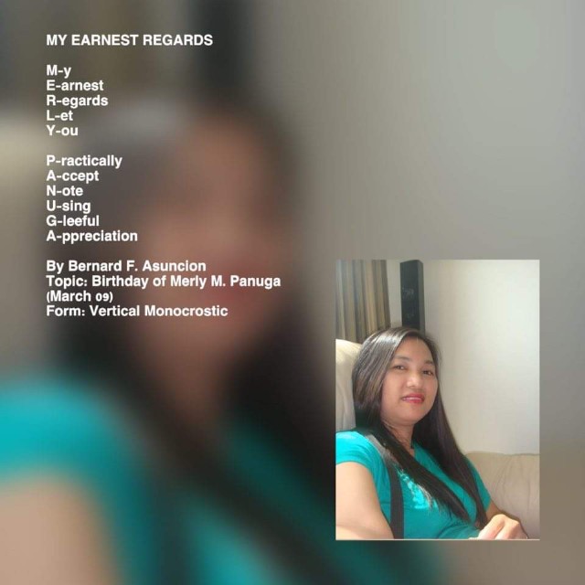 My Earnest Regards