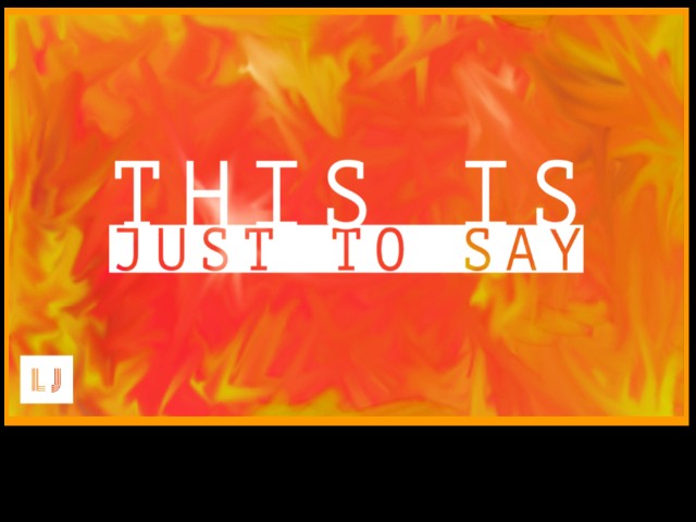 This Is Just To Say