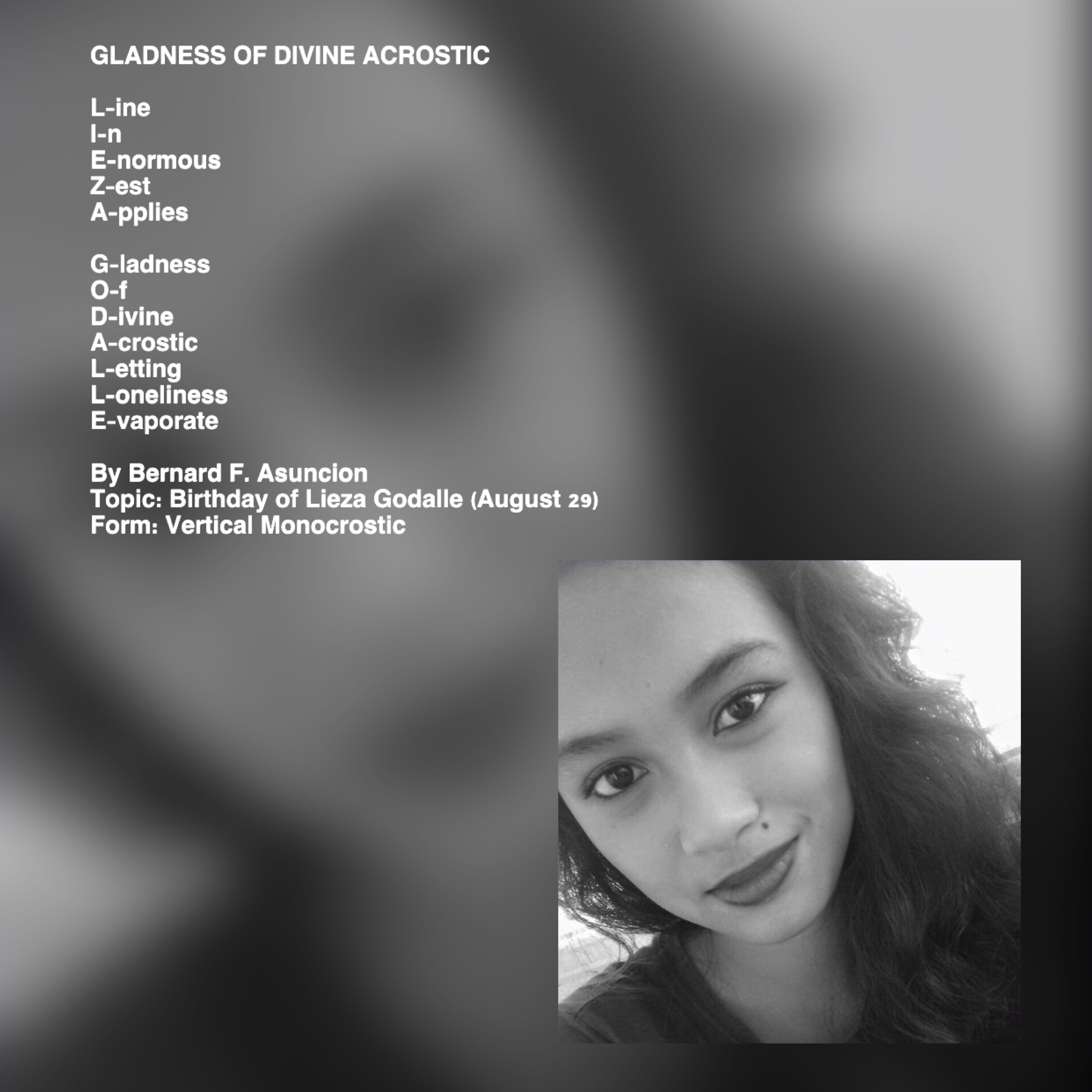 Gladness Of Divine Acrostic