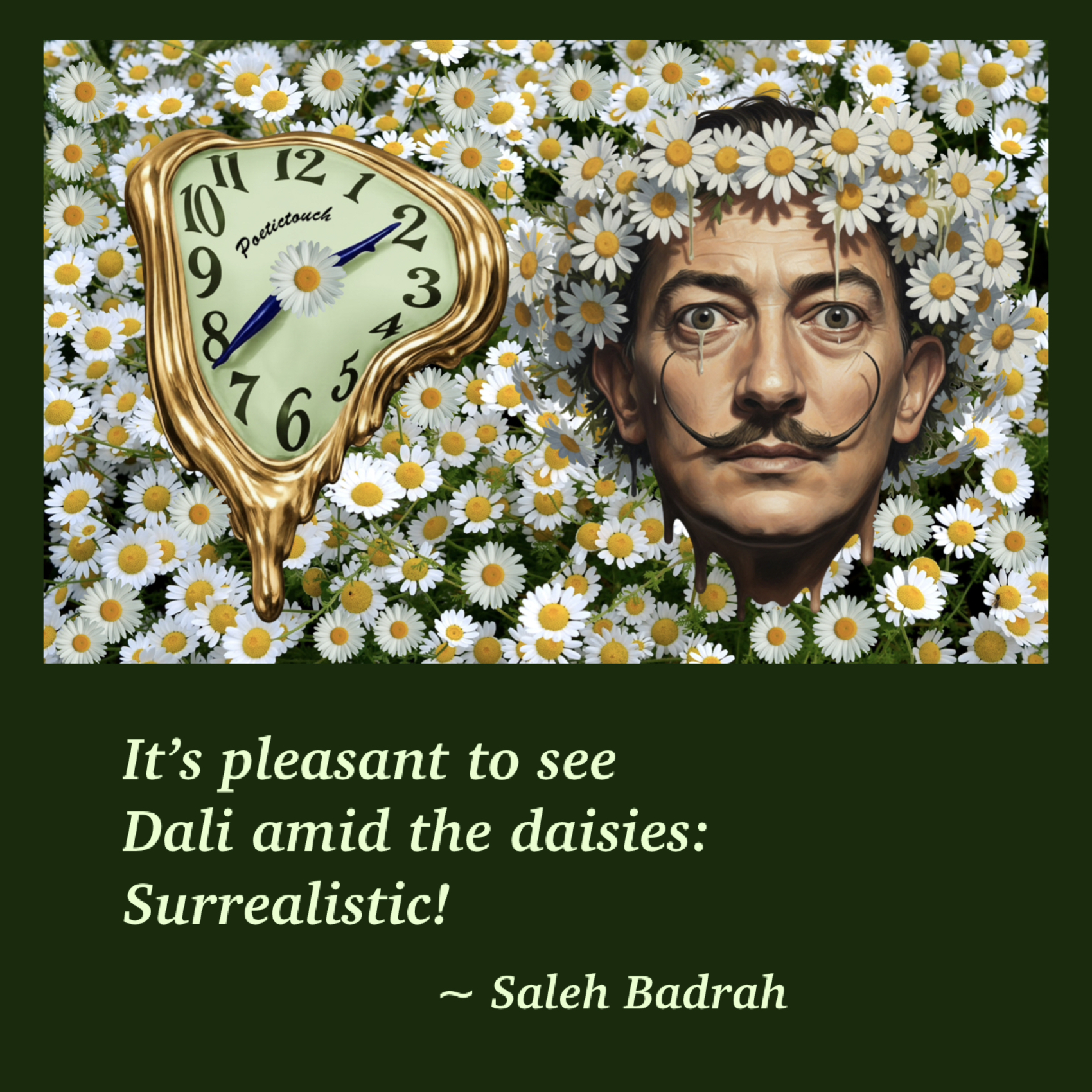 Dali Amid The Daisies