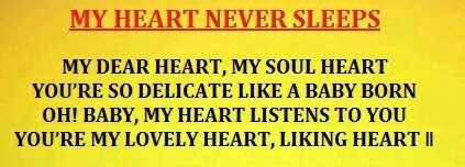 My Heartnever Sleeps