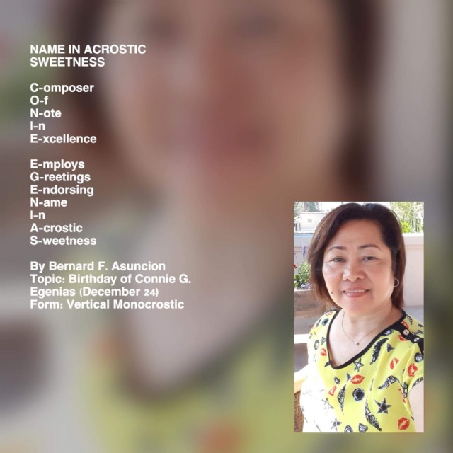 Name In Acrostic Sweetness