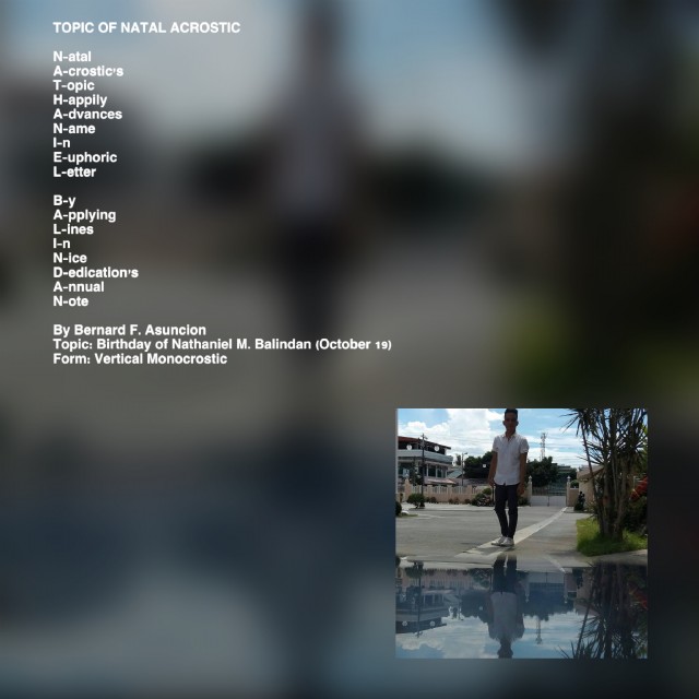 Topic Of Natal Acrostic