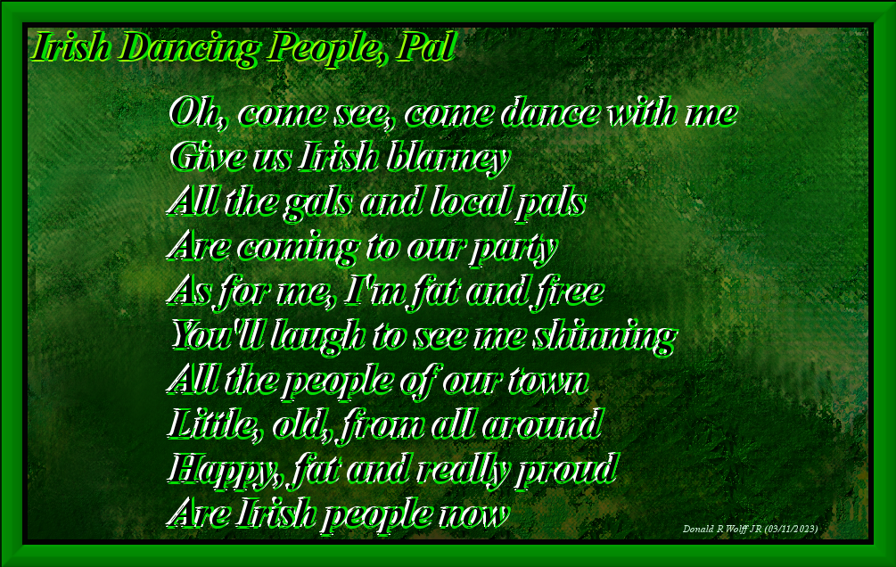 Irish Dancing People, Pal