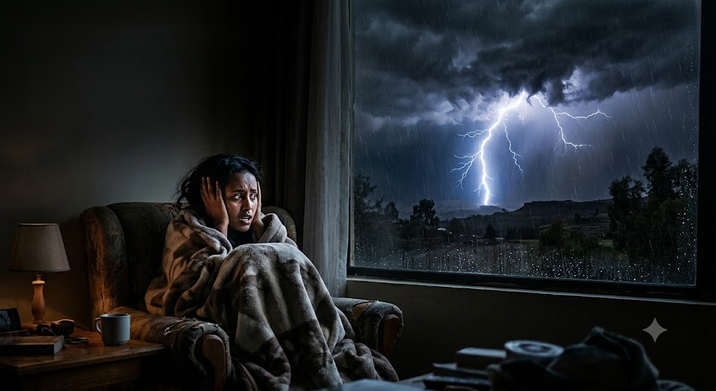 Astraphobia 
(Haiku)