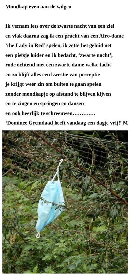 Mondkap Even Aan De Wilgen