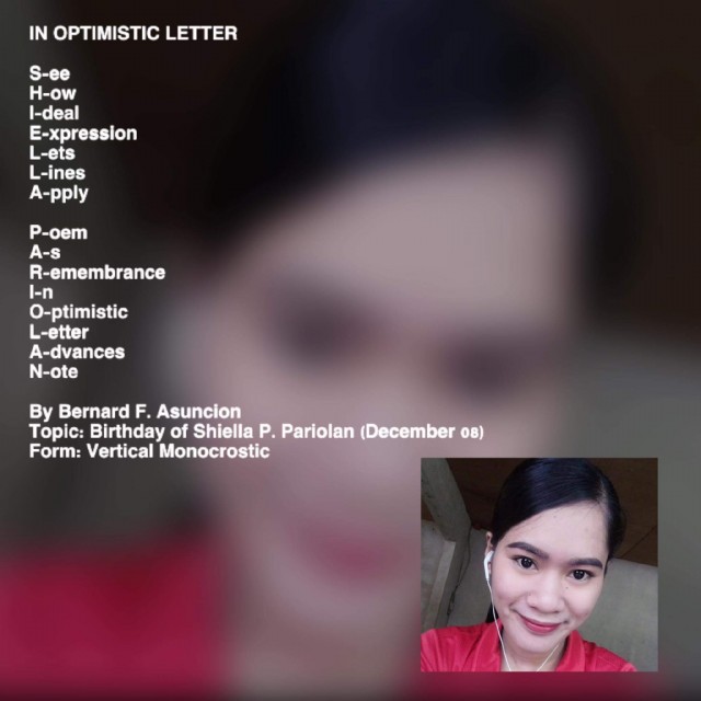 In Optimistic Letter