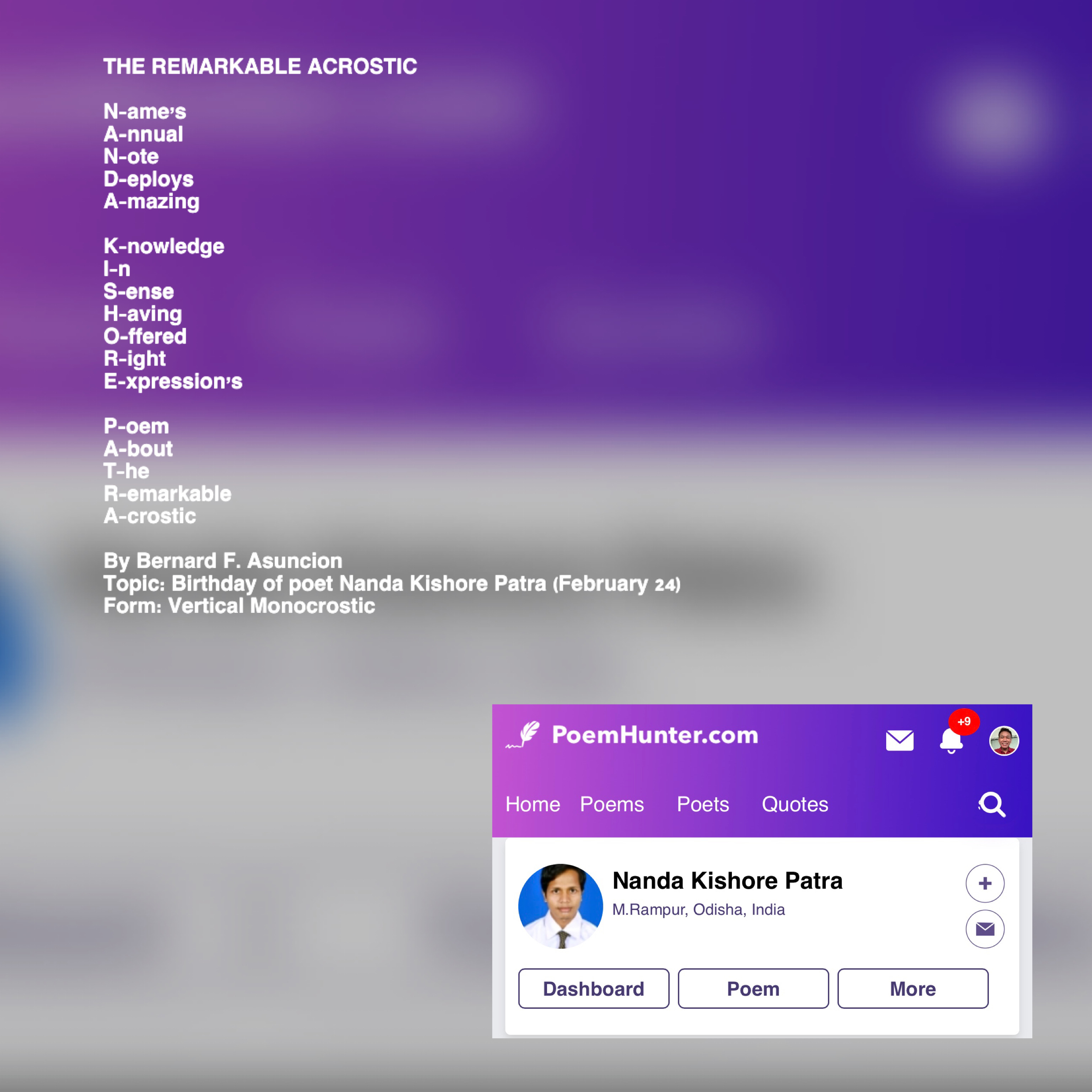 The Remarkable Acrostic