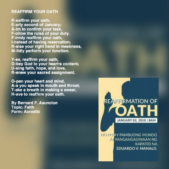 Reaffirm Your Oath