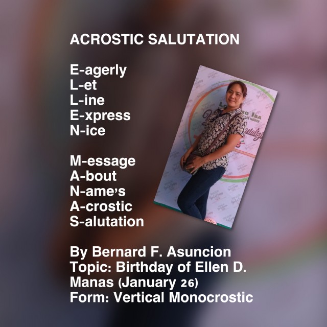Acrostic Salutation