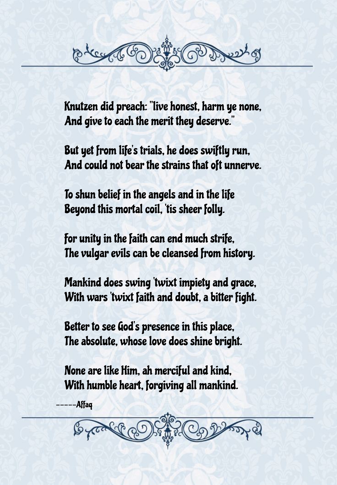 None Are Like Him, The Merciful And Kind