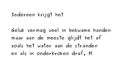Iedereen Krijgt Het