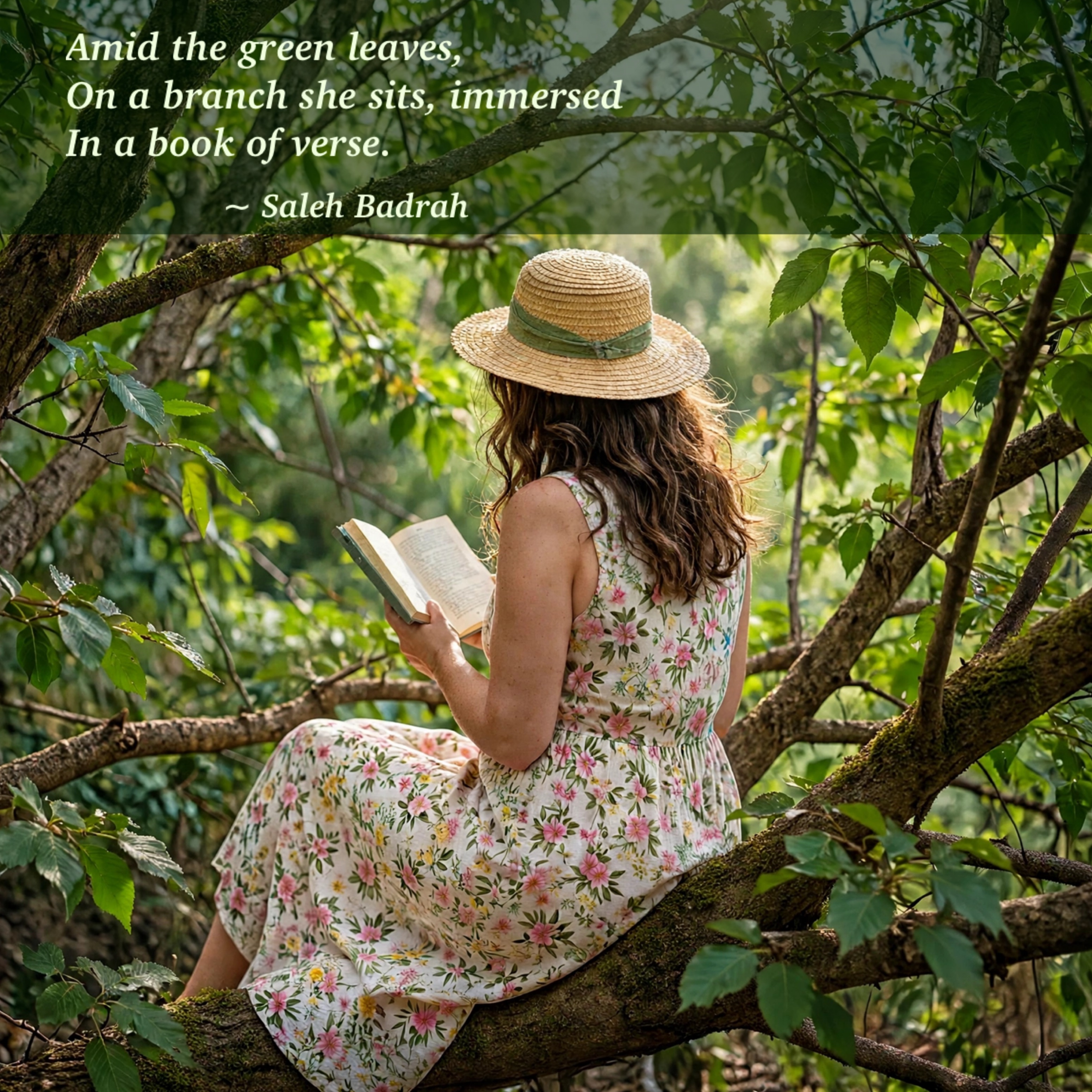 Immersed In A Book Of Verse