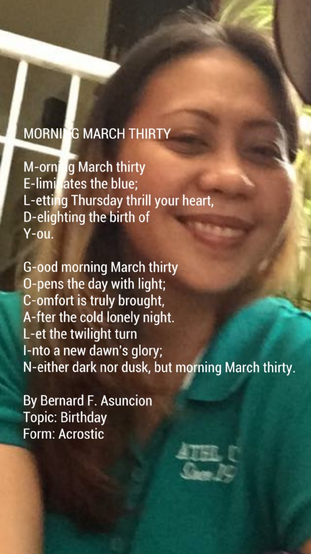 Morning March Thirty
