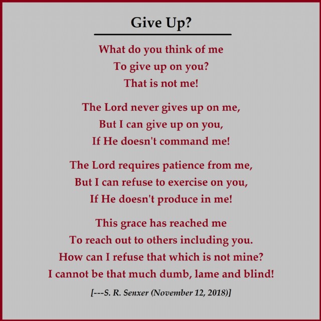 Give Up?