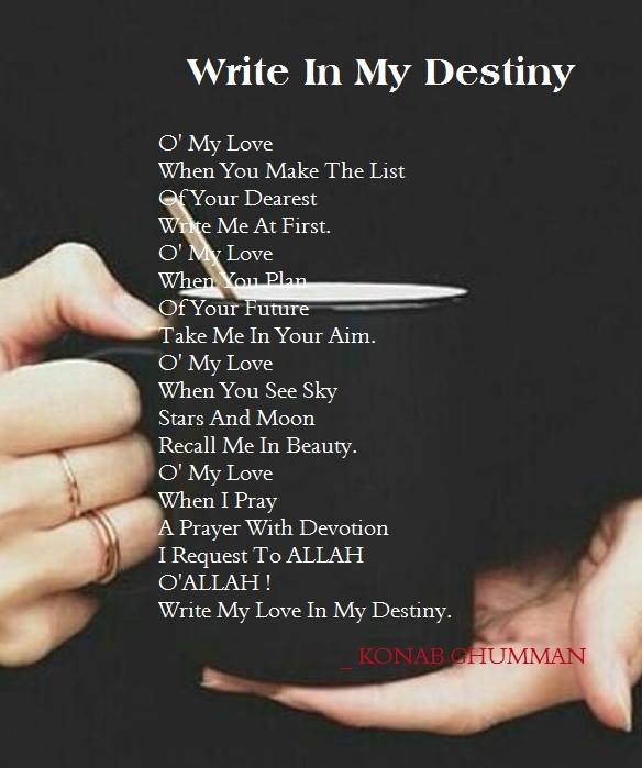 Write In My Destiny