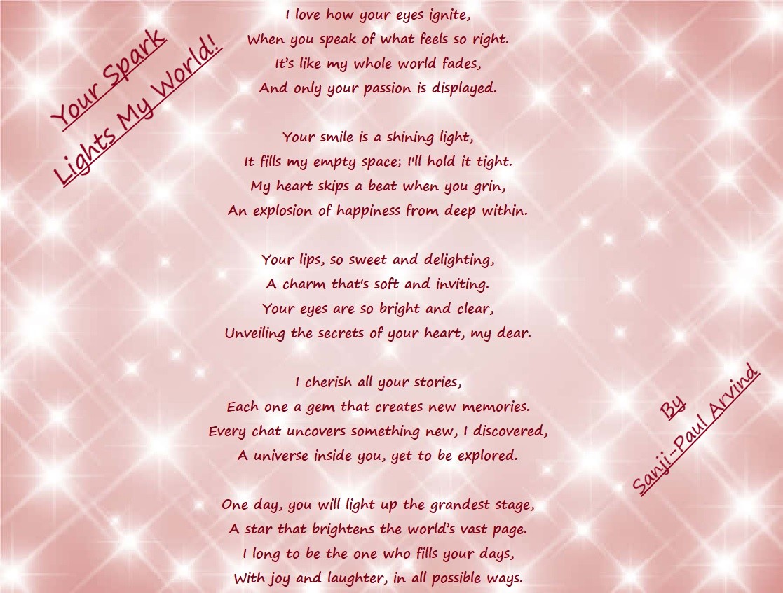 Your Spark Lights My World!