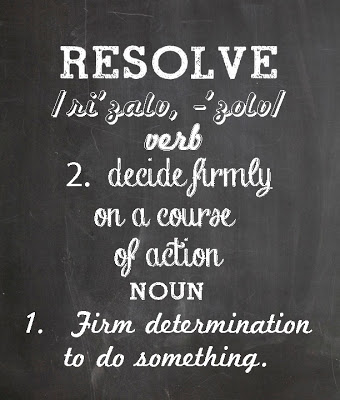 Strengthen Your Resolve