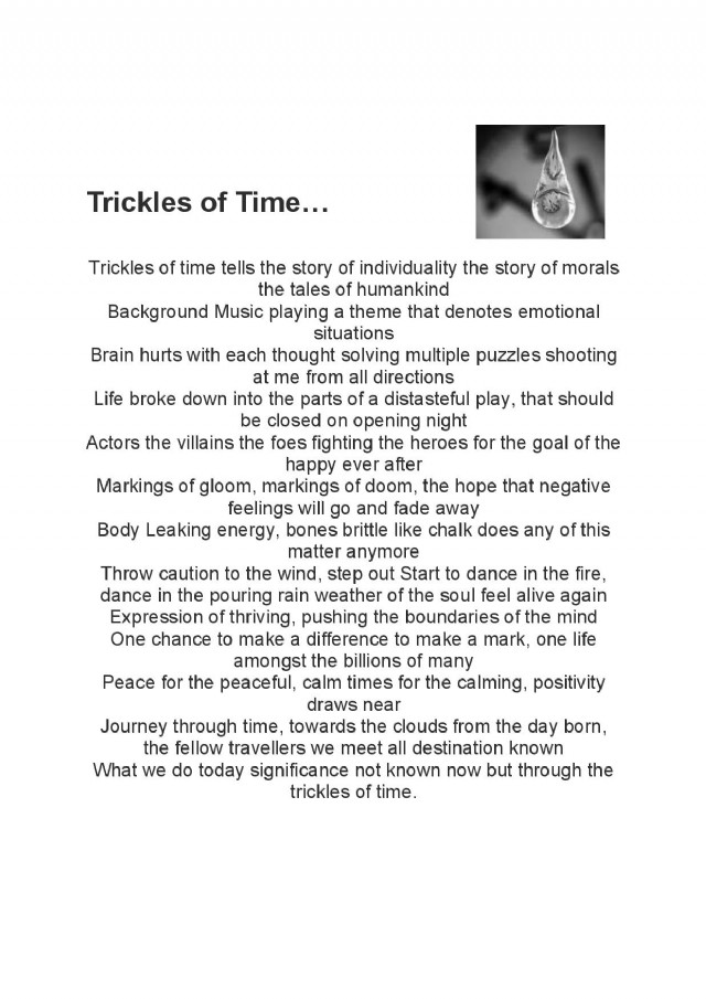 Trickles Of Time