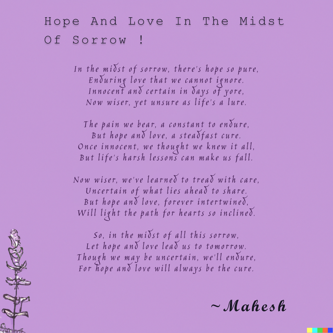 Hope And Love In The Midst Of Sorrow