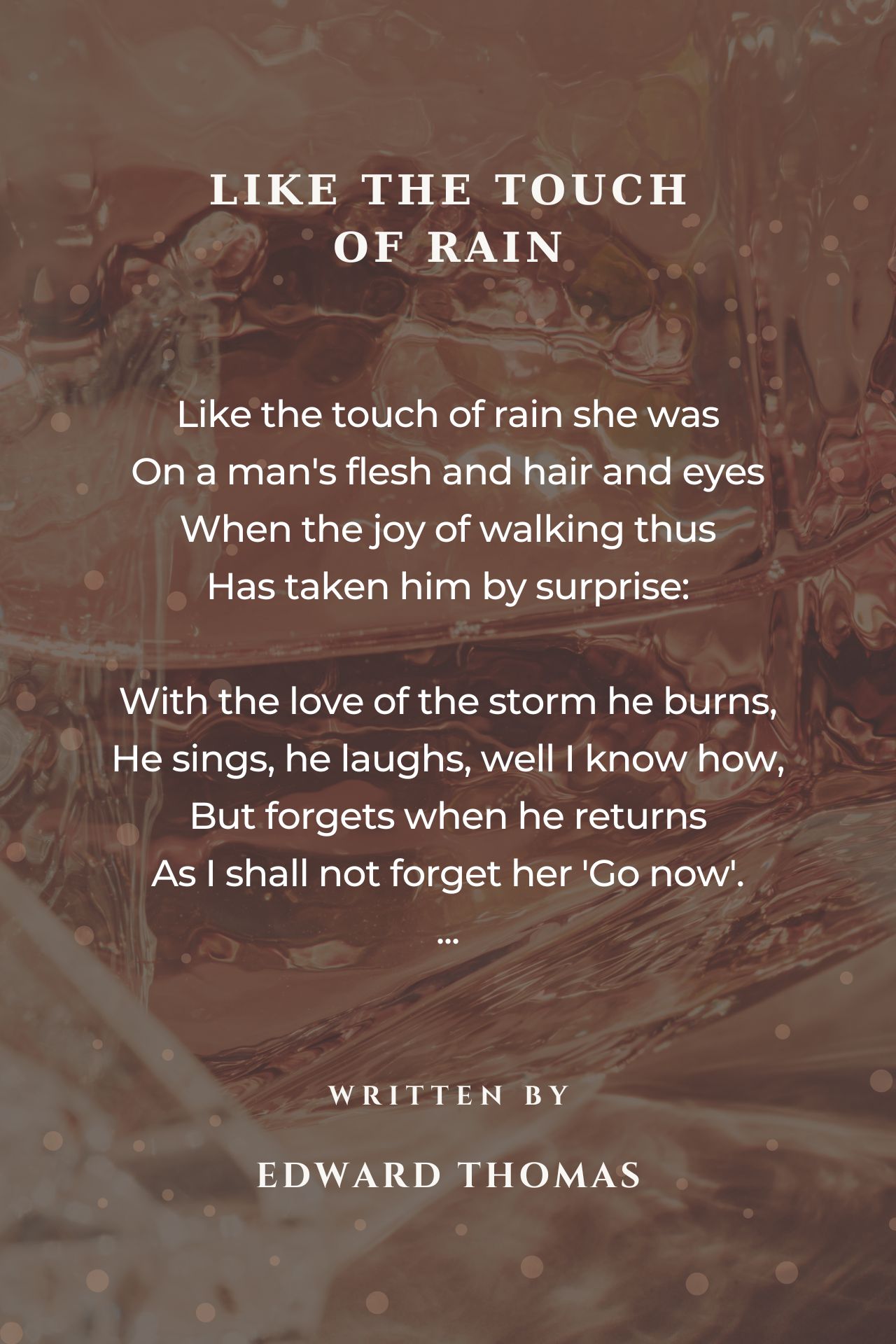 Like The Touch Of Rain