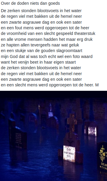 Over De Doden Niets Dan Goeds