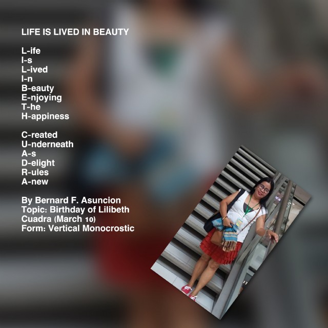 Life Is Lived In Beauty