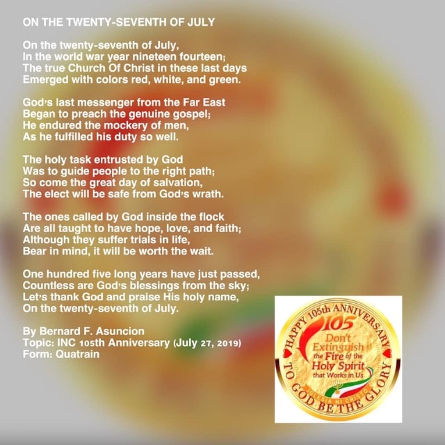 On The Twenty-Seventh Of July