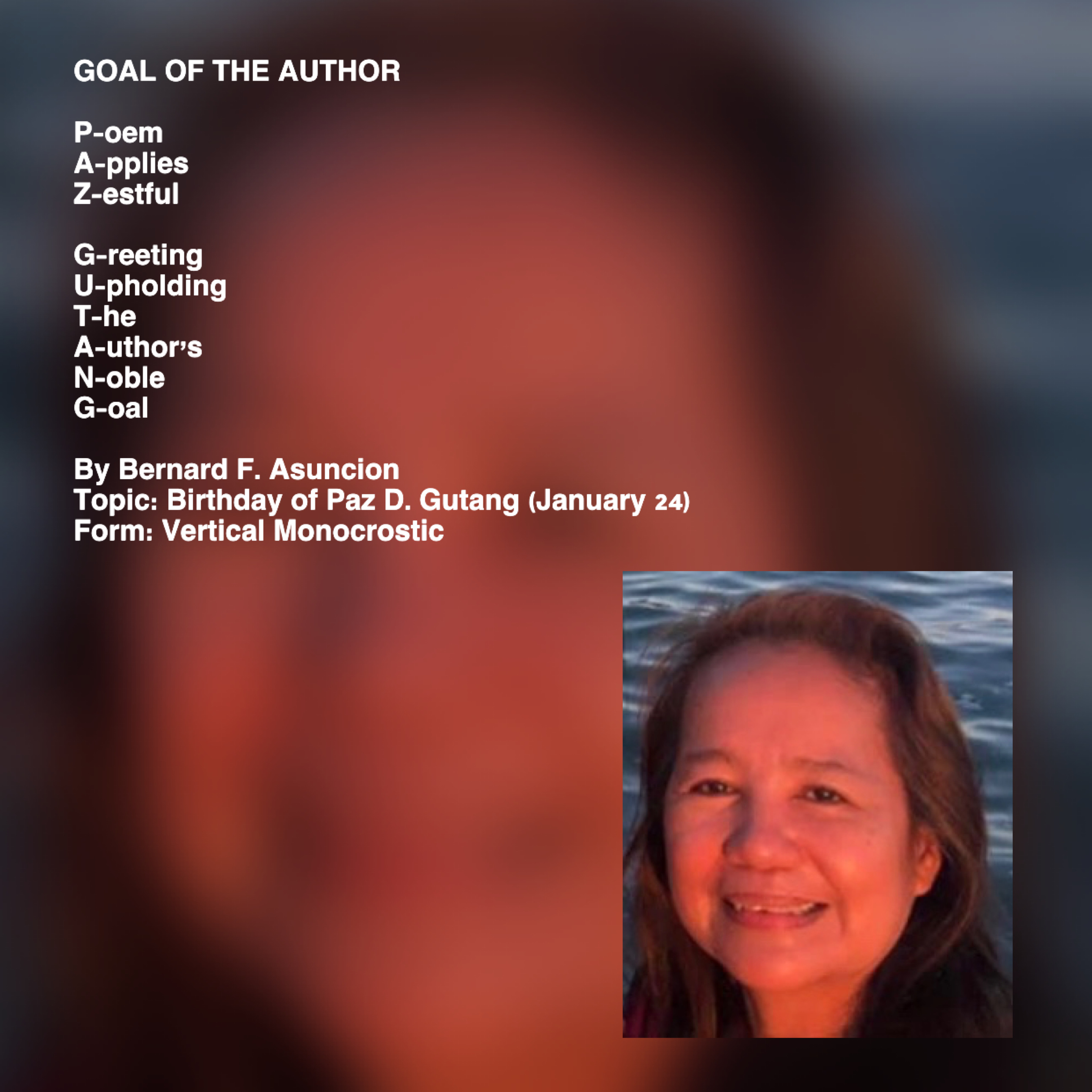 Goal Of The Author