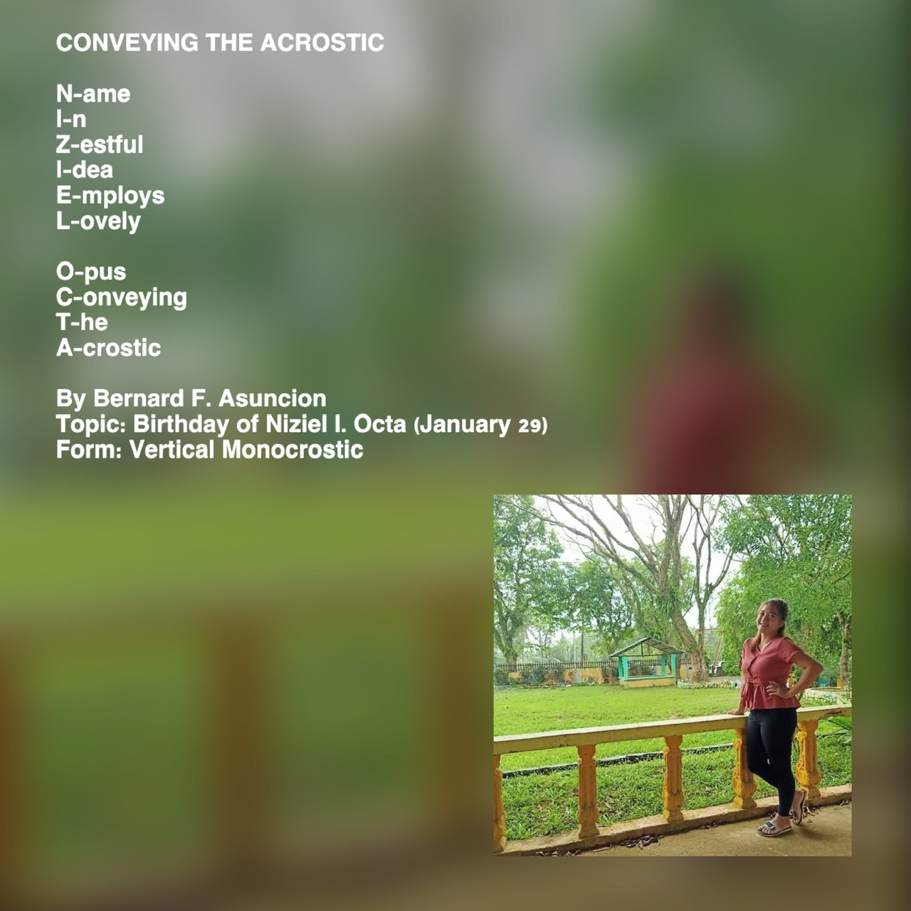 Conveying The Acrostic