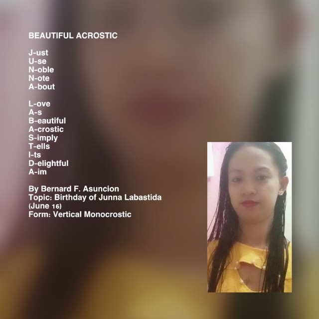 Beautiful Acrostic