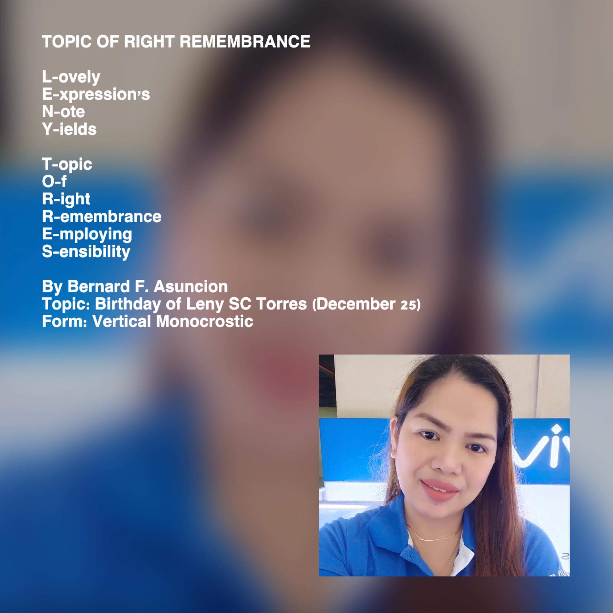 Topic Of Right Remembrance