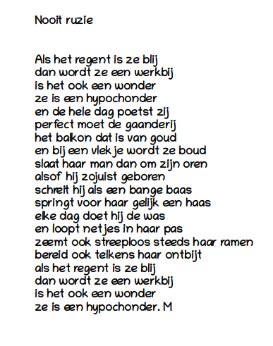 Nooit Ruzie