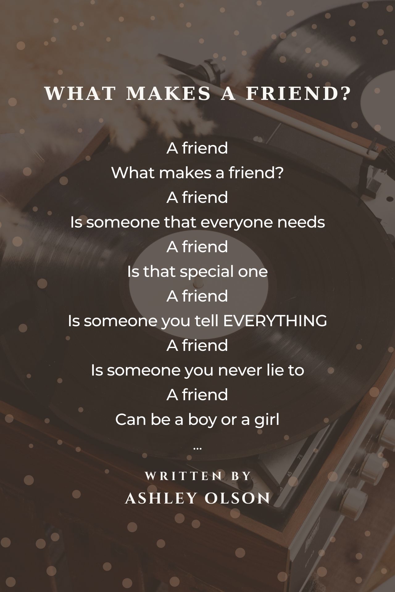 What Makes A Friend?
