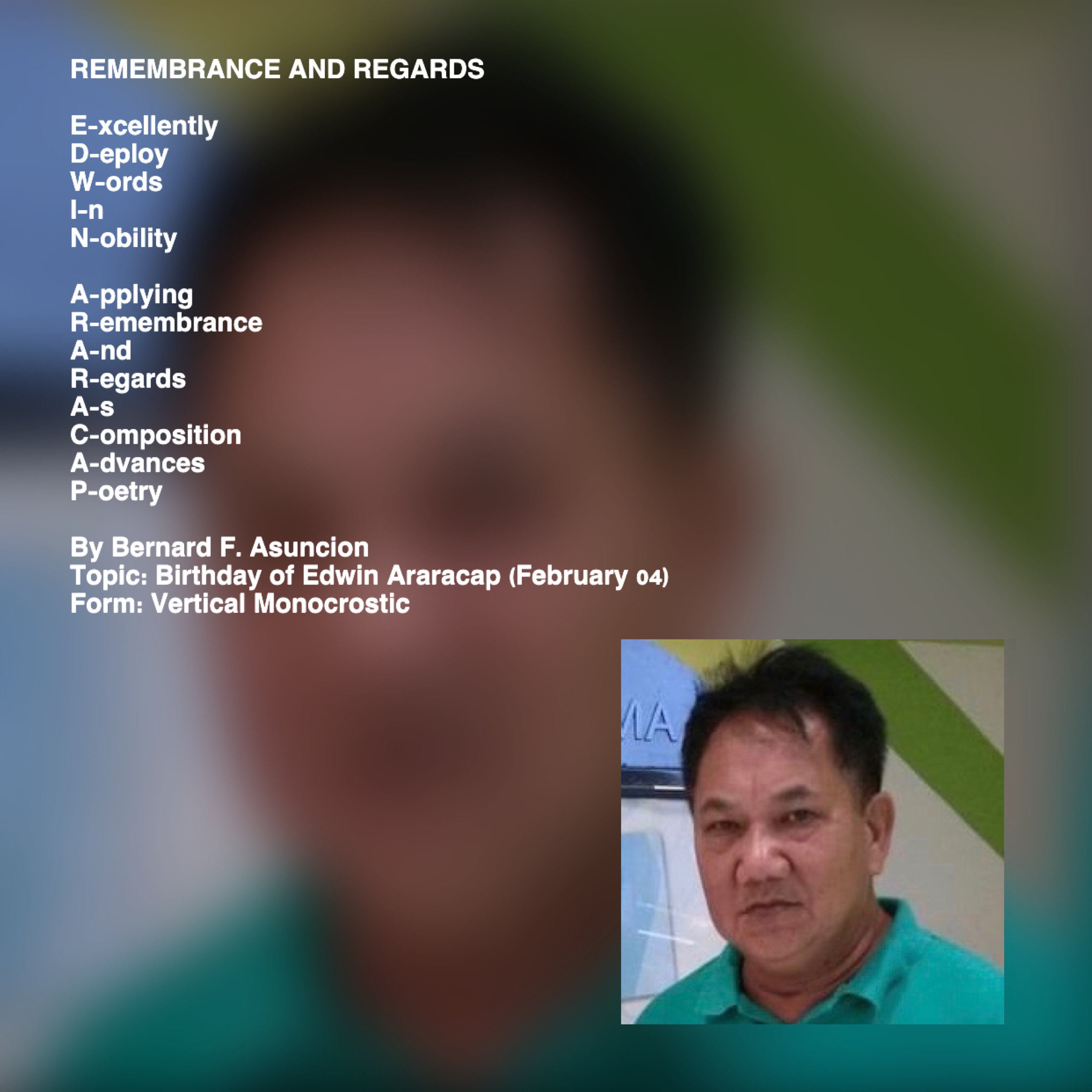 Remembrance And Regards