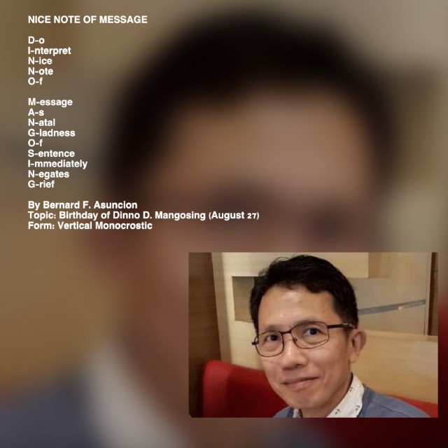 Nice Note Of Message