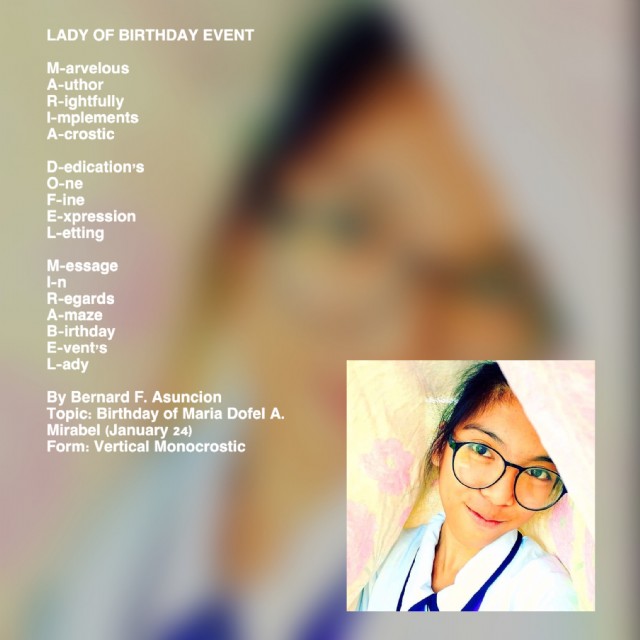 Lady Of Birthday Event