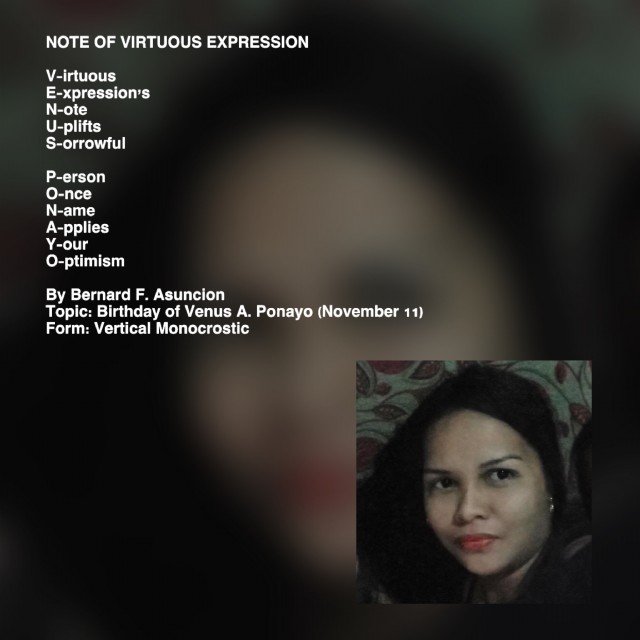 Note Of Virtuous Expression