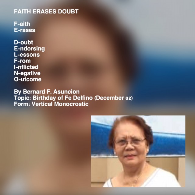 Faith Erases Doubt