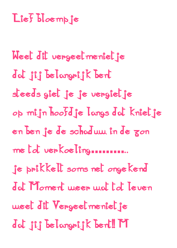 Lief Bloempje
