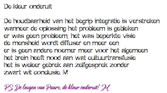 De Kleur Onderuit