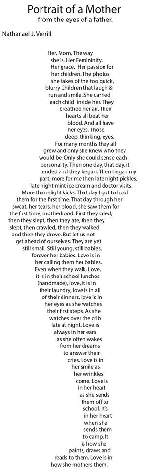 Portrait Of A Mother, From The Eyes Of A Father