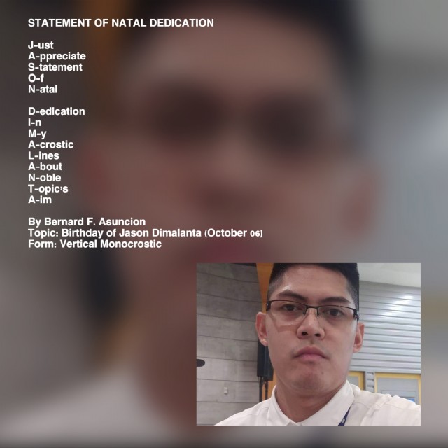 Statement Of Natal Dedication