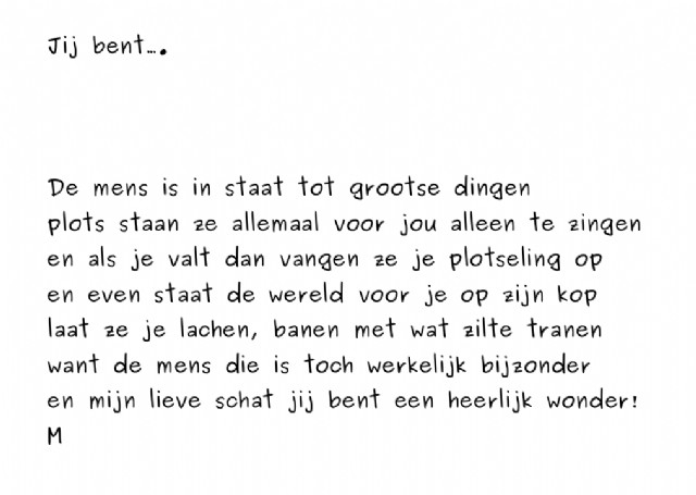 Jij Bent....