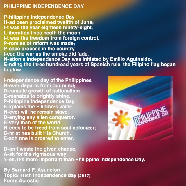 essay about independence day in philippines tagalog
