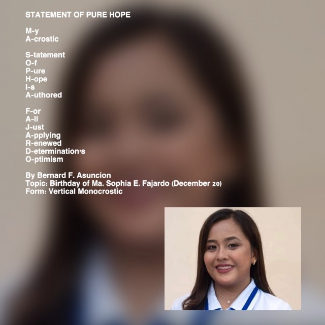 Statement Of Pure Hope