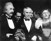 Albert Einstein 72 - 
lunch At Universal Studios With Charlie Chaplin