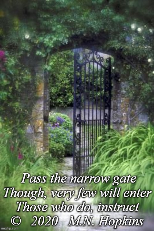 Pass The Narrow Gate